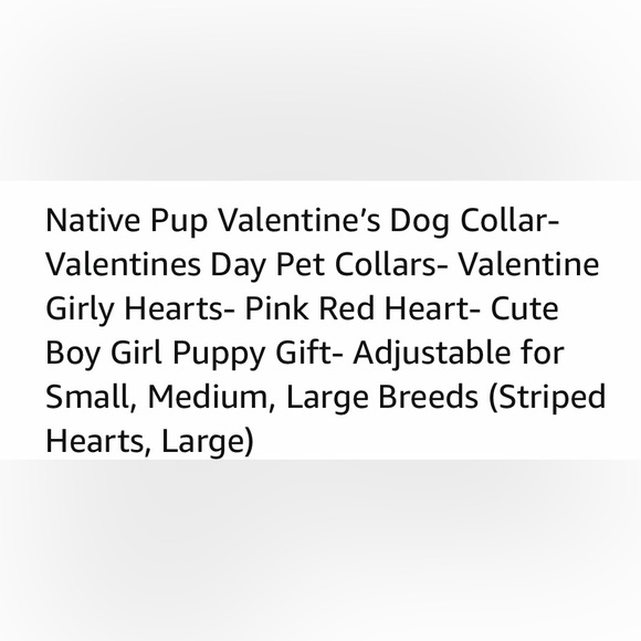Native Pup Large Striped Heart Dog Collar - Picture 2 of 6